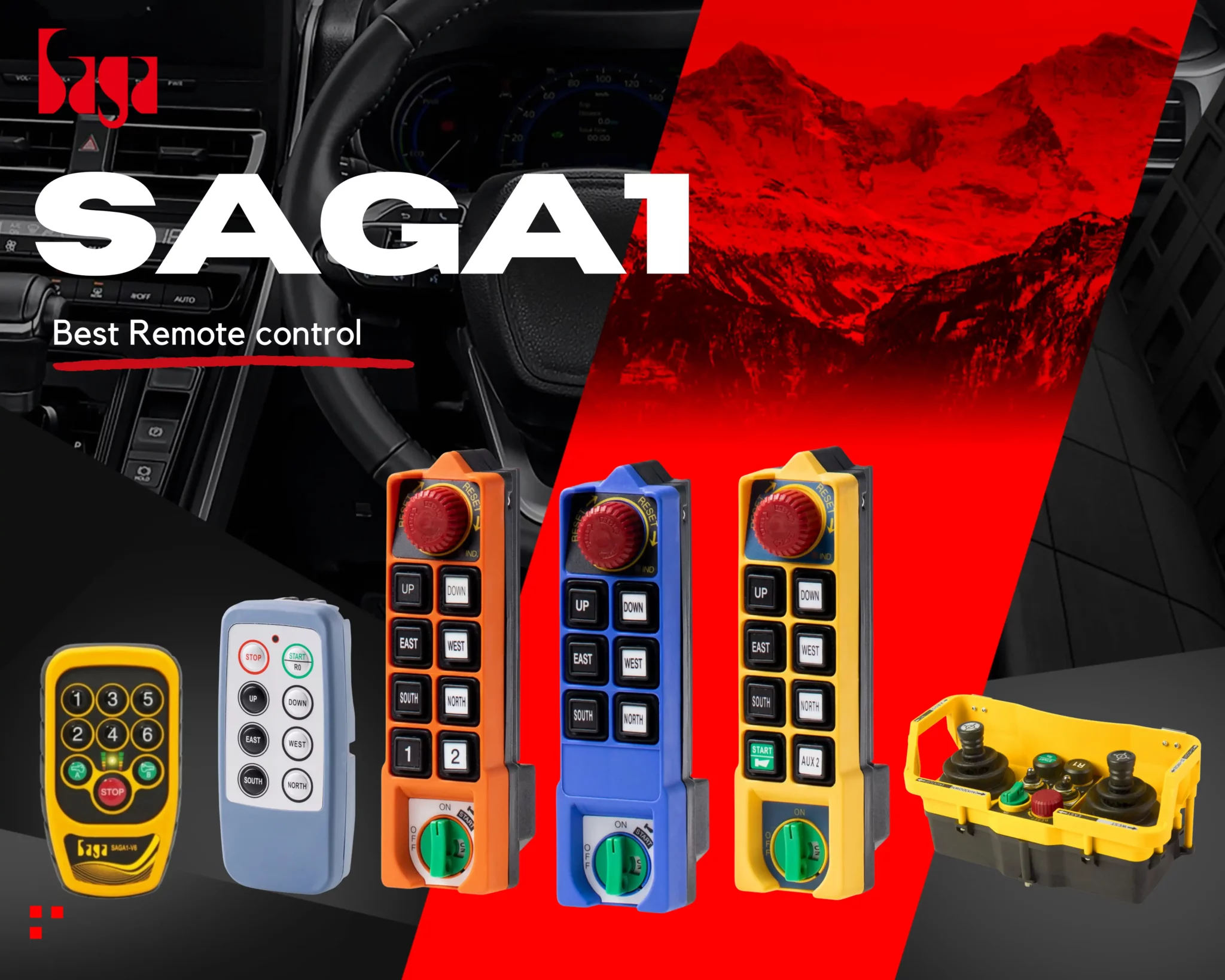 ریموت کنترل صنعتی Saga